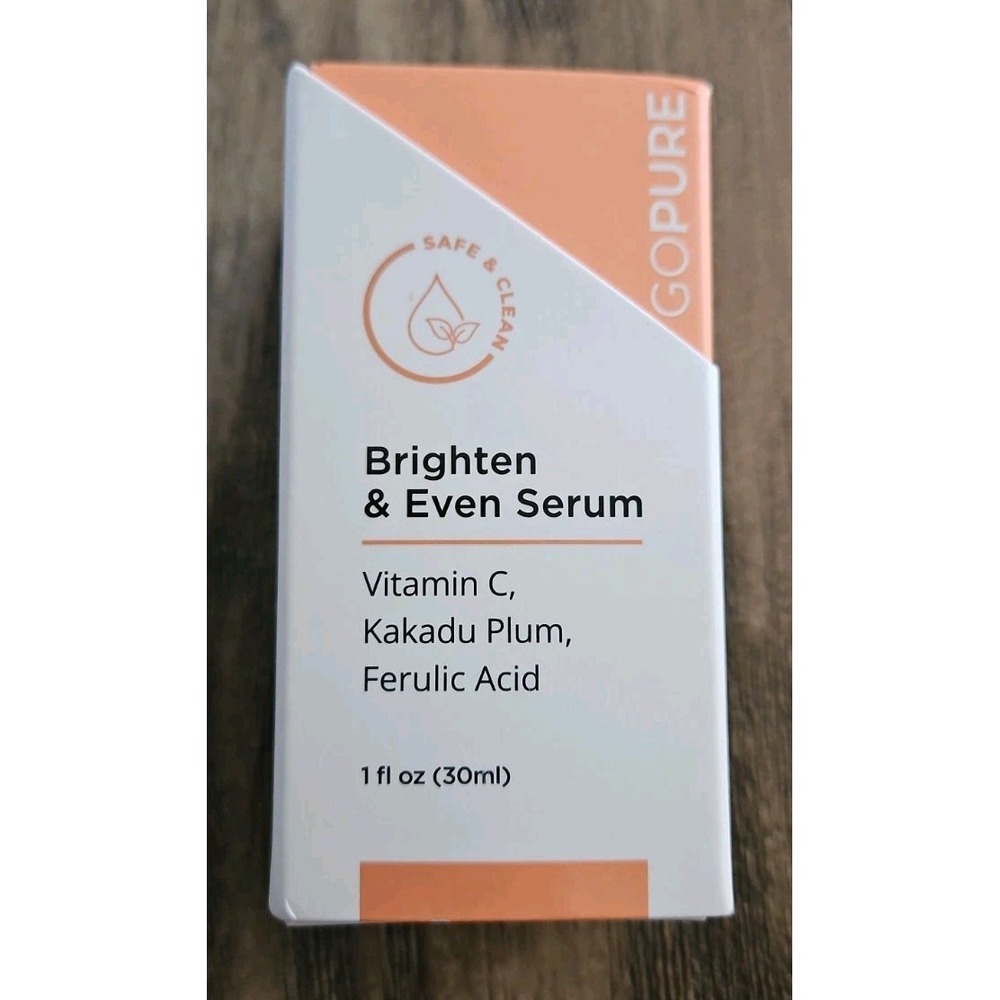 goPure Actives Vitamin C Serum - Brightening Serum with Vitamin C & Ferulic Acid